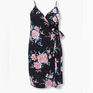 Forever 21 plus size womens wrap midi floral dress